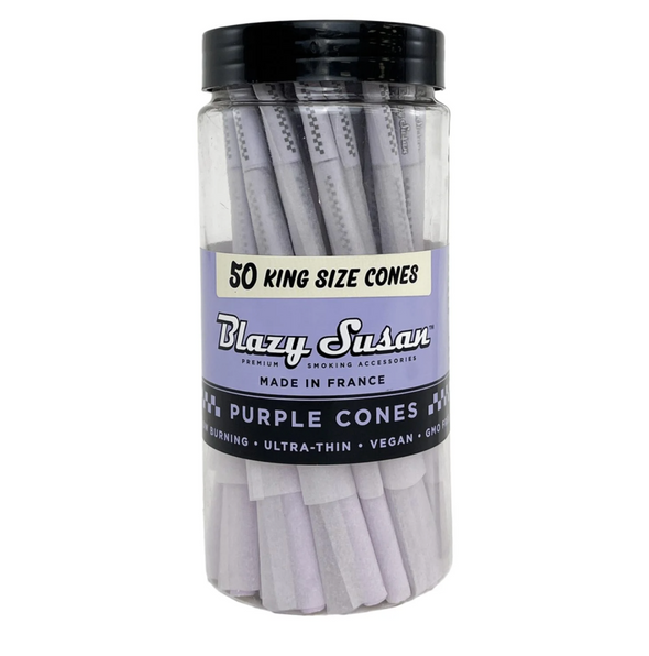 Blazy Susan Purple Pre-Rolled Cones - Jar of Assorted Sizes