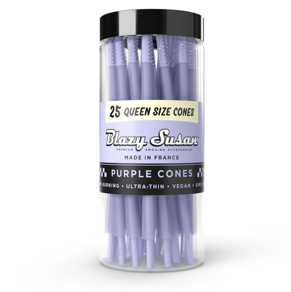 Blazy Susan Purple Pre-Rolled Cones - Jar of Assorted Sizes