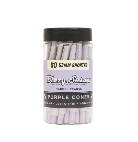 Blazy Susan Purple Pre-Rolled Cones - Jar of Assorted Sizes