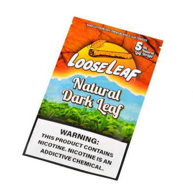 Loose Leaf Natural Leaf Wraps 5 Pack (Assorted Flavors)