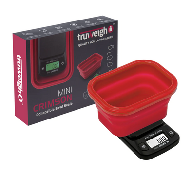 Truweigh Mini Crimson Digital Scale W/ Collapsible Bowl (Assorted Colors)